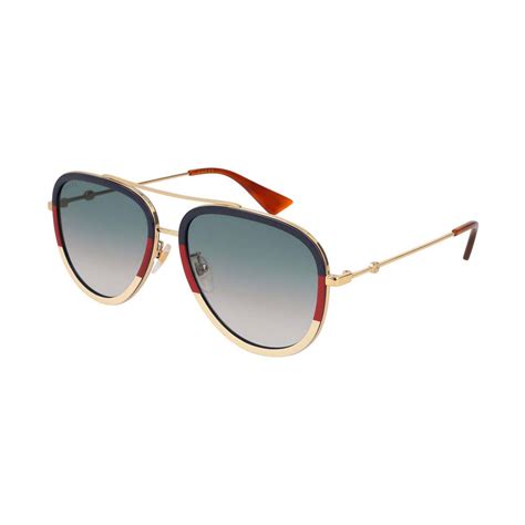 gucci sunglasses with blue and red stripe|gg0062s gucci sunglasses.